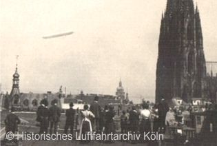 5. August 1909 - Ankunft des LZ 5 in Köln 