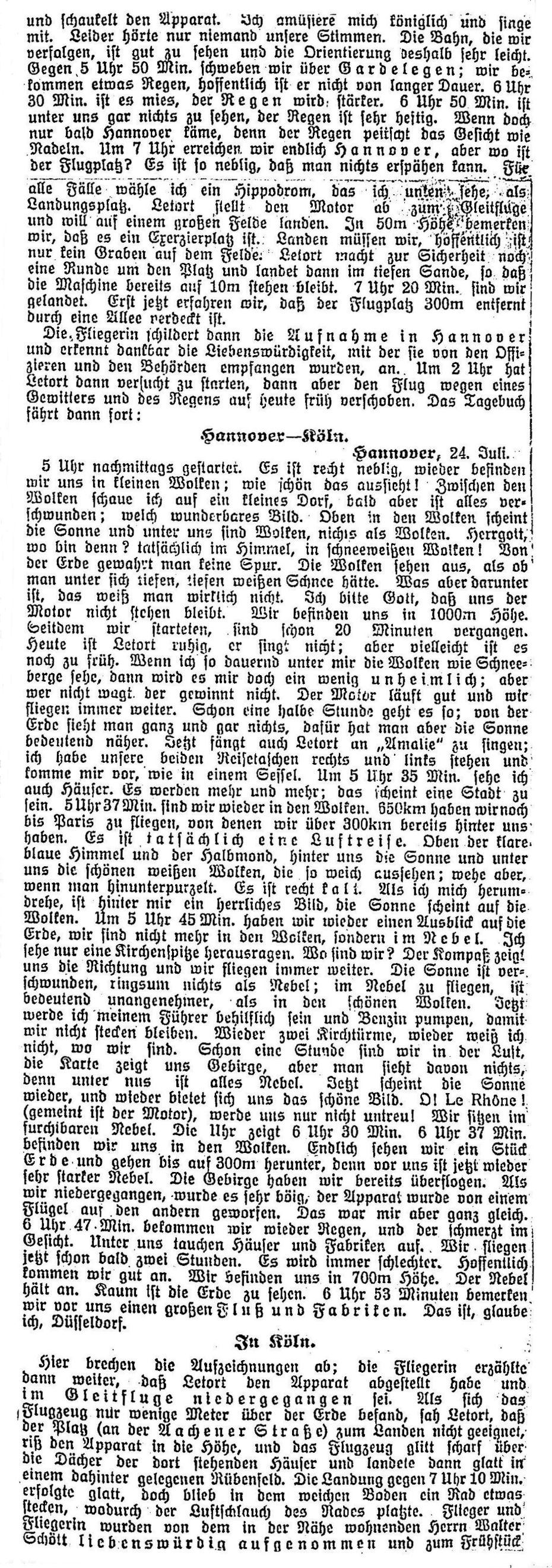 Zeitungsartikel Léon Letore und Lyubov Golanchikova in Köln auf dem Butzweilerhof - Teil 3