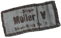 Aufnäher im Brotbeutel Flieger Müller V Flieger-Ersatz-Abt. 7