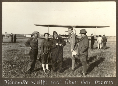 Friedel Wlfing: Start von Otto Koennecke auf dem Flughafen Kln Butzweilerhof