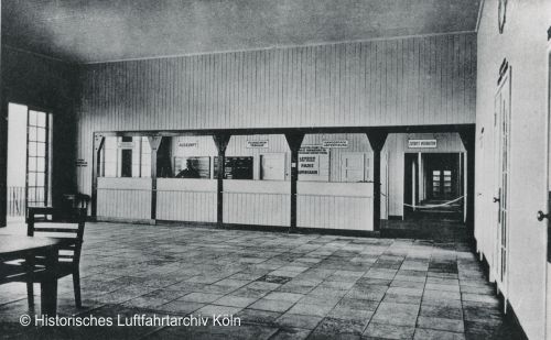 Empfangshalle Flughafen Köln Butzweilerhof 1926