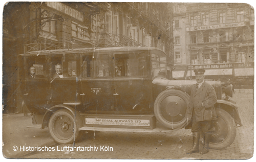 Taxi vom Fom-Hotel zum Flughafen Köln Butzweilerhof 1926