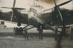 Die Junkers G 38 auf dem Klner Flughafen Butzweilerhof