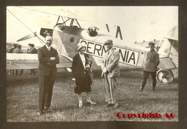 Caspar C 32 "Germania" von Otto Könnecke  vor dem Flug nach Amerika auf dem Flughafen Köln Butzweilerhof