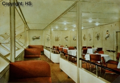 Der Speisesaal der Hindenburg
