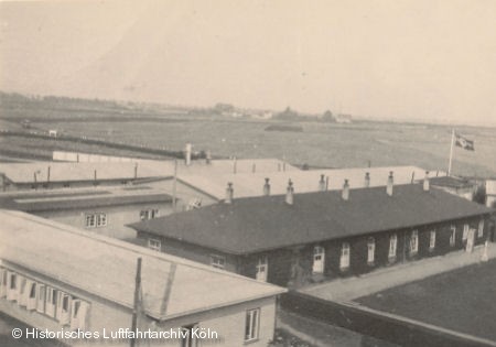 Der streng abgeschirmte Unterkunftsbereich für den Angriff auf das belgische Fort Eben Emael.